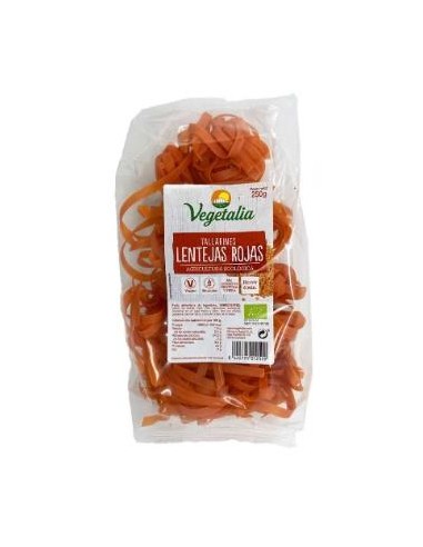 TALLARINES DE LENTEJAS ROJAS 250gr. BIO SG VEGETALIA