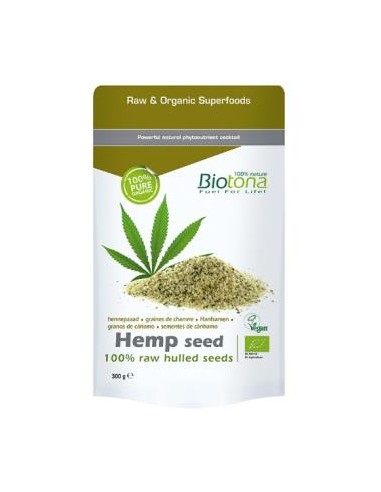 HEMP SEED cañamo semillas 300gr. BIO BIOTONA