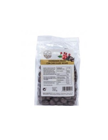 ARANDANO ROJOS con chocolate negro 200gr. INT SALIM