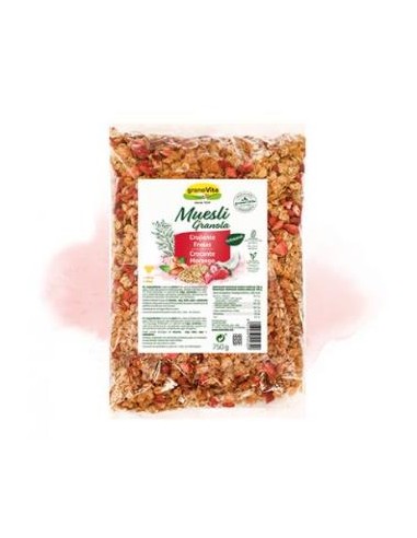 MUESLI DE FRESA crujiente 750gr. GRANOVITA