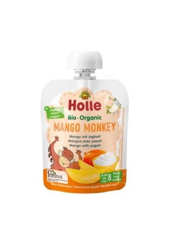 SMOOTHIE MANGO MONKE mango con yogur 8meses 85gr. HOLLE