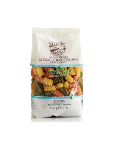 HELICES DE TRIGO duro tricolor 500gr. BIO IRIS