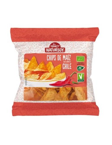 CHIPS DE MAIZ Y CHILI 75gr. BIO NATURSOY