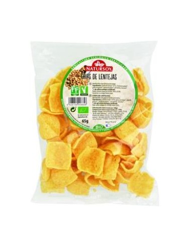 CHIPS DE LENTEJAS 65gr. BIO NATURSOY