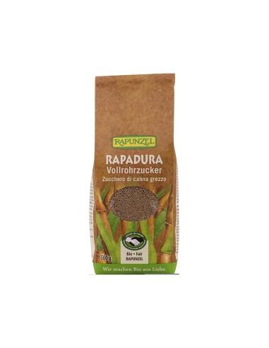 AZUCAR DE CAÑA RAPADURA integral 500gr. BIO VEGAN RAPUNZEL