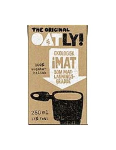 CREMA DE AVENA para cocinar 250ml. BIO OATLY