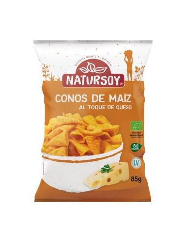 CONOS DE MAIZ al toque de queso 85gr. BIO VEGAN NATURSOY