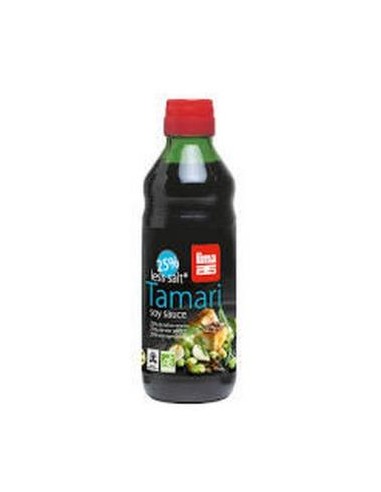 SALSA DE SOJA TAMARI 25% menos sal 250ml. BIO LIMA