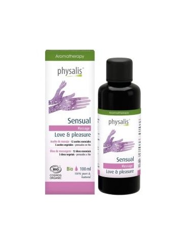 SENSUAL amor y placer aceite masaje 100ml. BIO PHYSALIS