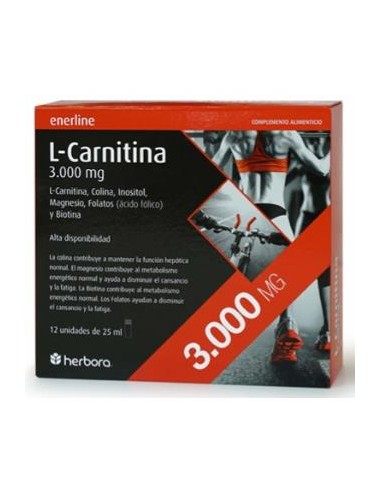 L-CARNITINA 3000mg. 12amp. HERBORA