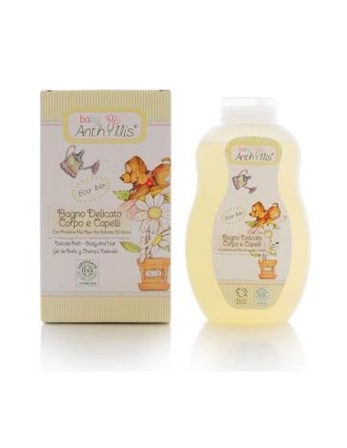 GEL DE BAÑO Y CHAMPU DELICADO BABY 400ml. ECO** ANTHYLLIS