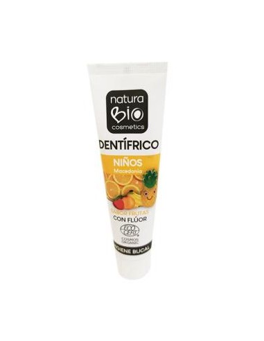 DENTIFRICO INFANTIL MACEDONIA con fluor 50ml. NATURABIO COSMETICS