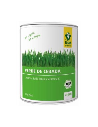 VERDE DE CEBADA polvo 75gr. BIO SG VEGAN RAAB VITALFOOD