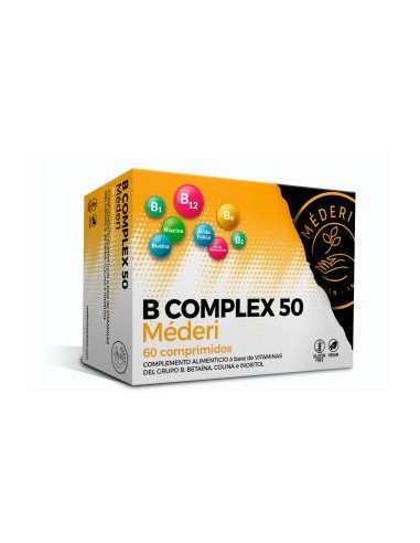 B COMPLEX 50 60comp. MEDERI NUTRICION INTEGRATIVA