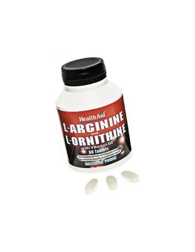 L-ARGININA Y L-ORNITINE 60comp. HEALTH AID