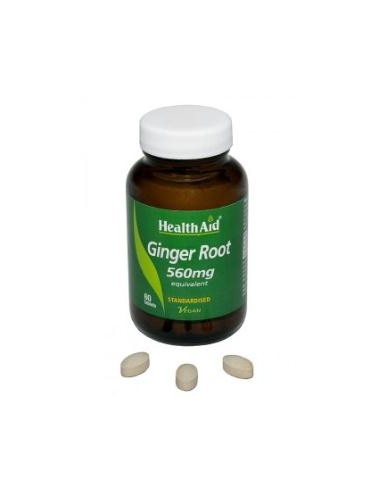 JENGIBRE (GINGER root) raiz 60comp. HEALTH AID