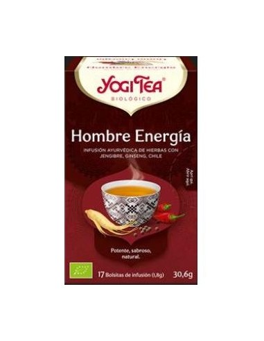 YOGI TEA HOMBRE ENERGIA 17infusiones. BIO