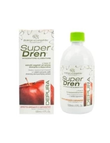 SUPER DREN depura manzana 500ml. BOTTEGA DI LUNGAVITA