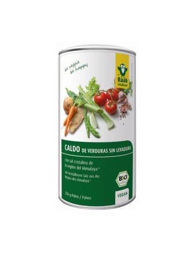 CALDO DE VERDURAS sin levadura bote 350gr. BIO SG RAAB VITALFOOD