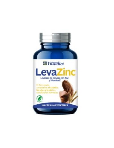 LEVAZINC (LEVADURA DE CERVEZA VIVA) 350mg. 225cap. YNSADIET