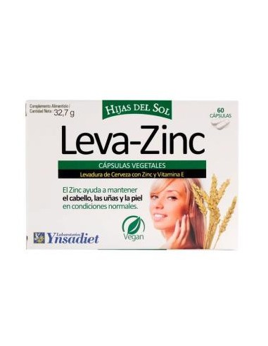 LEVAZINC (LEVADURA DE CERVEZA VIVA) 350mg. 60cap. YNSADIET