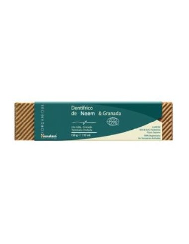 DENTIFRICO ORGANIQUE neem y granada 150gr. HIMALAYA