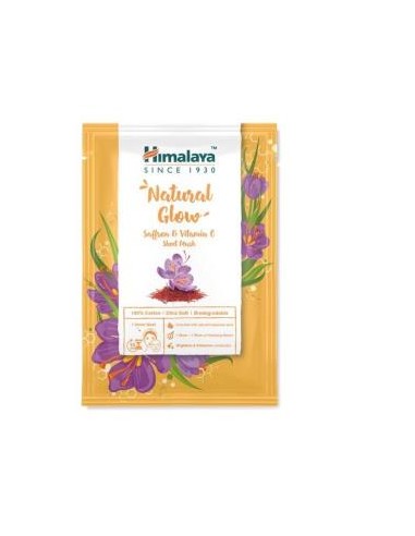 MASCARILLA FACIAL NATURAL GLOW azafran-vitamina c HIMALAYA