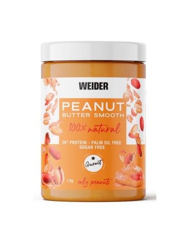 WEIDER PROT PEANUT crema cacahuete 1kg. VEGAN