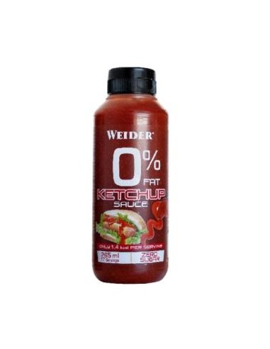 WEIDER SAUCE ZERO salsa ketchup 265ml.