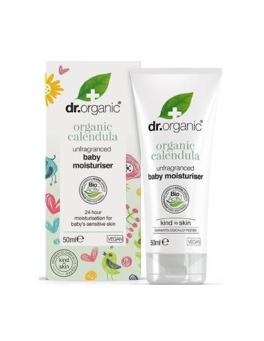 CREMA HIDRATANTE DE CALENDULA para bebe 50ml. DR. ORGANIC