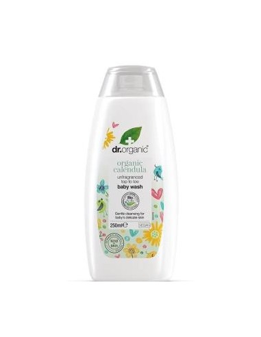 CHAMPU-GEL DE BAÑO CALENDULA para bebe 250ml. DR. ORGANIC