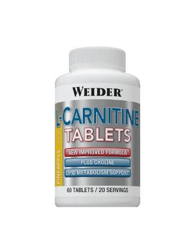 WEIDER L-CARNITINA sabor piña 60comp.mast.