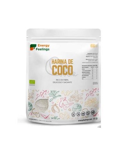 HARINA DE COCO 1kg. ECO VEGAN SG ENERGY FEELINGS