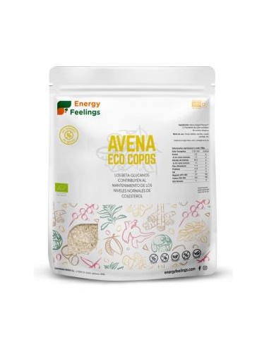 COPOS DE AVENA 1kg. ECO VEGAN SG ENERGY FEELINGS