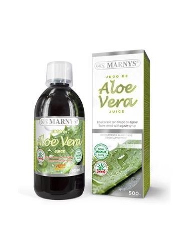 JUGO DE ALOE VERA Y AGAVE puro 500ml. MARNYS