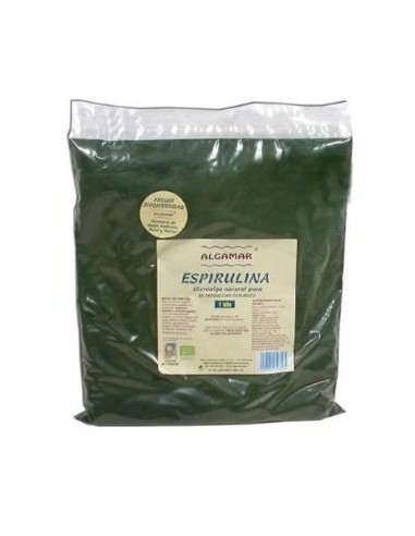 ESPIRULINA polvo 1kg. BIO ALGAMAR