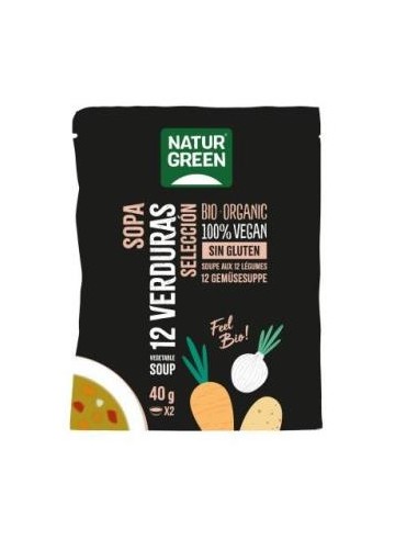 SOPA DE 12 VERDURAS SELECCION 6sbrs. NATURGREEN