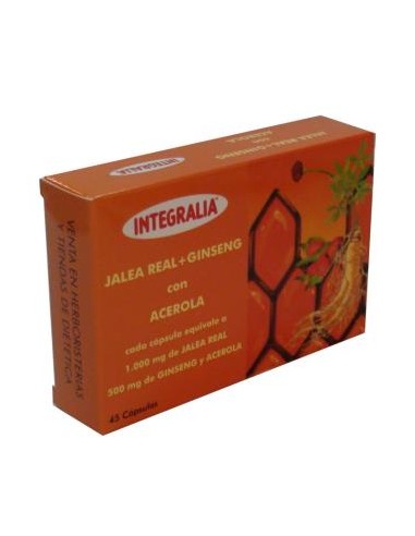 JALEA REAL+GINSENG CON ACEROLA 45cap. INTEGRALIA