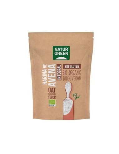 HARINA DE AVENA integral 500gr. BIO SG VEGAN NATURGREEN