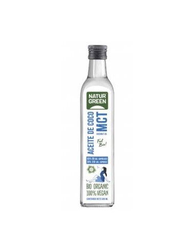 ACEITE DE COCO MCT 500ml. BIO VEGAN NATURGREEN