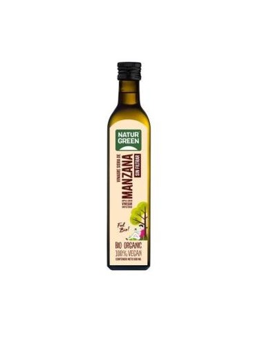 VINAGRE DE SIDRA DE MANZANA sin filtrar 500ml. BIO NATURGREEN