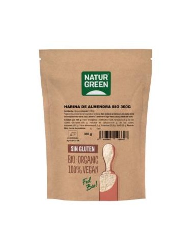 HARINA DE ALMENDRA 300gr. BIO SG VEGAN NATURGREEN