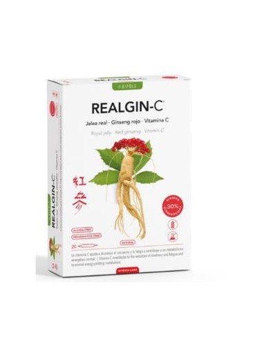 BIPOLE REALGIN C (jalea real+ginseng+vit.c) 20amp