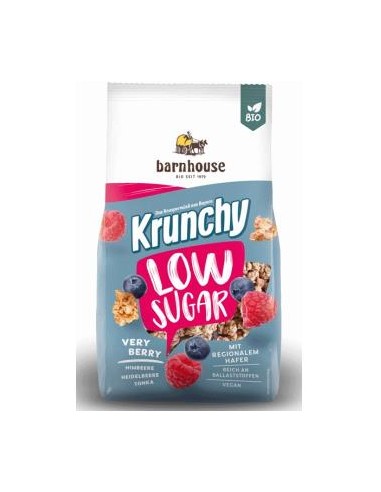 MUESLI KRUNCHY LOW SUGAR frutos rojos 375 gr BIO BARNHOUSE