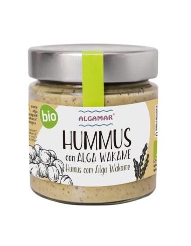 HUMMUS CON ALGA WAKAME 180gr. BIO ALGAMAR