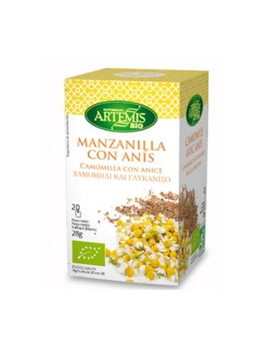 MANZANILLA con anis infusion 20bolsitas ARTEMIS BIO