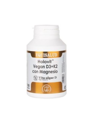 HOLOVIT VEGAN D3+K2 con magnesio 180cap. EQUISALUD