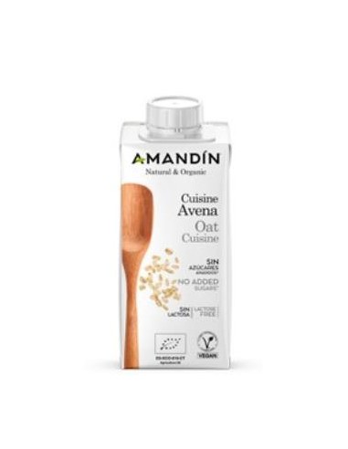 CUISINE CREMA DE AVENA 200ml 24uds. BIO AMANDIN