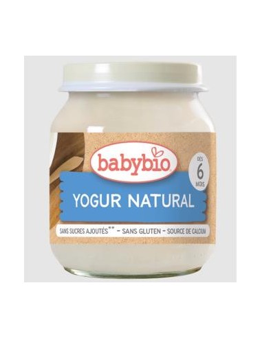 YOGUR DE VACA natural 6meses 2udsx130gr. BIO SG BABYBIO