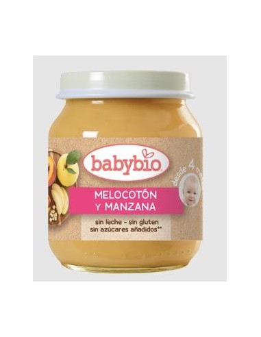 POTITO MELOCOTON Y MANZANA 4meses 130gr. BIO SG BABYBIO